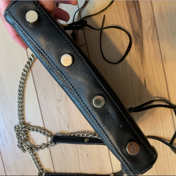 Rebecca Minkoff Three Zipper Leather Crossbody Bag in Black - Picture 5 of 8